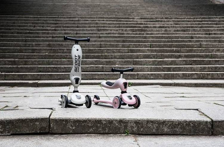 Scootandride Highwaykick 1 2w1 Jeździk i Hulajnoga 1-5 lat + Kask XXS-S Dla Dzieci 1-5 Lat Rose