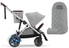 Cybex E-Gazelle S Wspomagany Wózek Spacerowy Rama Srebrna Stone Grey + Cybex Śpiworek Snogga Gratis