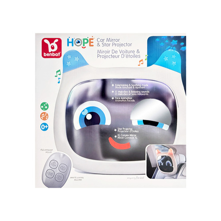 Benbat Hope Lusterko do Obserwacji Dziecka Projektor Gwiazd Grey