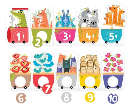 CzuCzu Puzzle z Dziurka Pociąg do Liczenia