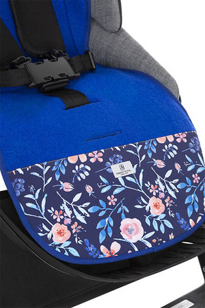 Simple Wool Wkładka Termoaktywna Antypotowa Do Wózka Niebieskie Piwonie