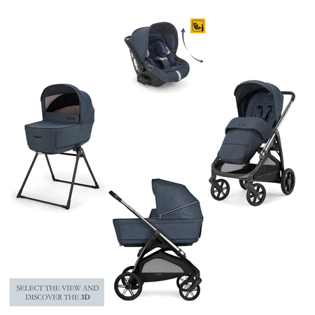 Inglesina Aptica System Quattro Wózek Głęboko-Spacerowy Fotelikiem Darwin Infant Recline Resort Blue
