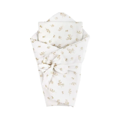 Waldin Pościel Niemowlęca Rożek 2 w 1 Brązowe Listki