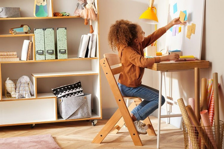 Kinderkraft Enock Krzesełko Do Karmienia White Oiled