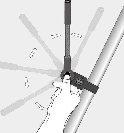 Reer Parasolka Przeciwsłoneczna do Wózka UV50+ Szara