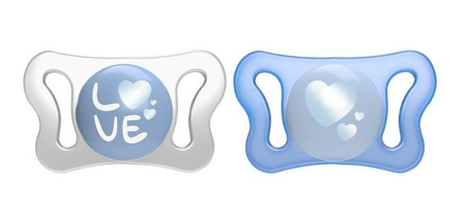 Chicco PhysioForma Micro Smoczek Silikonowy 0-2m 2szt. Niebieski