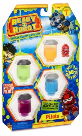 MGA Figurki Niespodzianki W Żelu Ready 2 Robot Pilots Style 4 Sztuki