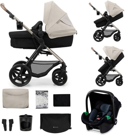 KinderKraft Moov 2 Wózek Głęboko-Spcaerowy 3w1 Moonlight Grey