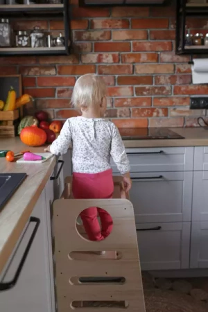 Baby Wood Kitchen Helper S Naturalny