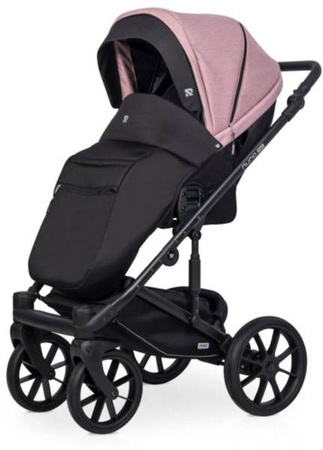 Riko Nuno Pro Wózek Głęboko-Spacerowy 2w1 z Miękką Gondolą Rose