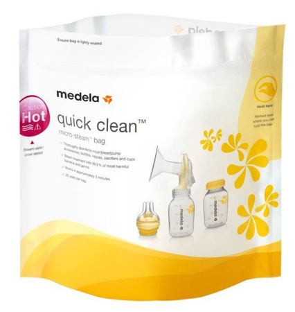 Medela Quick Clean Torebki do Dezynfekcji w Kuchence Mikrofalowej 5 sztuk