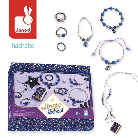 Janod Zestaw kreatywny do tworzenia biżuterii Szkoła magii 8+