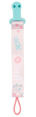 Canpol Babies Tasiemka Do Smoczka Uspokajającego Exotic Animals 51/023 Pink