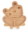 Miniland Eco Friendly Drewniana Miseczka z Przyssawką i Przegródkami Żabka