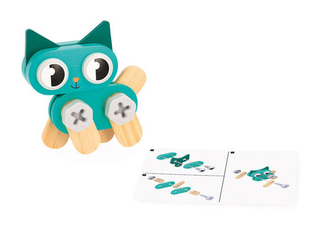 Janod Drewniane zwierzątka do składania Brico'Kids 3+