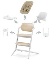 Cybex Lemo Krzesełko Bujaczek Zestaw 4w1 Sand White