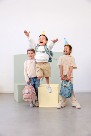 Lassig Plecak mini kwadratowy Pattern Party Blue