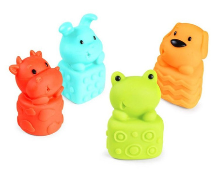 Canpol Babies Zestaw Zabawek Do Kąpieli Z Psikawką Zwierzaki 4szt 79/400