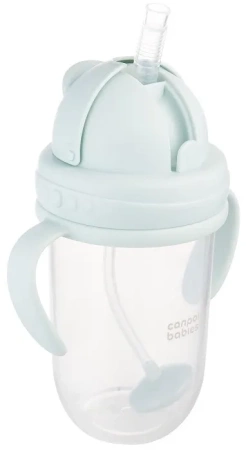 Canpol Babies - Kubek Niekapek Z Rurką I Odważnikiem 270 Ml | Zielony