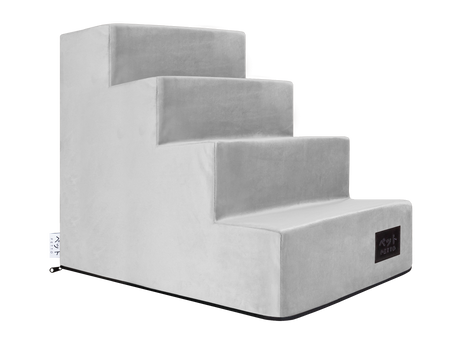 Petto Takai 4 Velvet Schodki Dla Psa Stopnie Szare