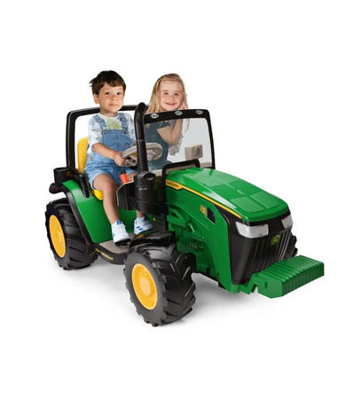 PegPerego John Deere Dual Force 12v Traktor z Przyczepą