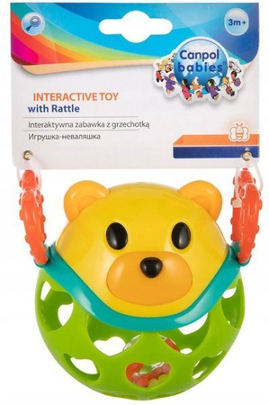 Canpol Babies Interaktywna Zabawka Z Grzechotką 79/101 Miś Zielony