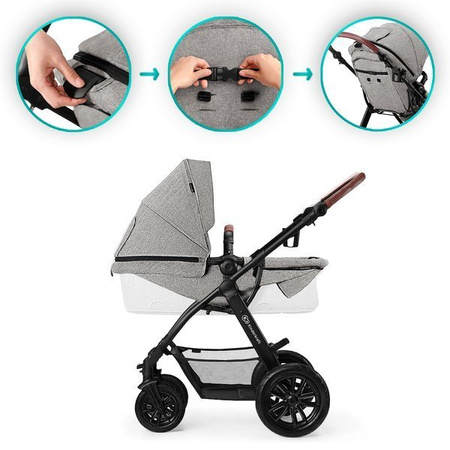 Kinderkraft XMOOV Wózek wielofunkcyjny 3w1 Grey