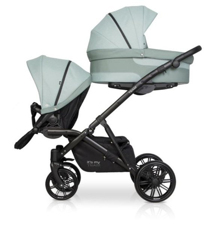 Riko Team Wózek Bliźniaczy Rok Po Roku Głęboko-Spacerowy Basil