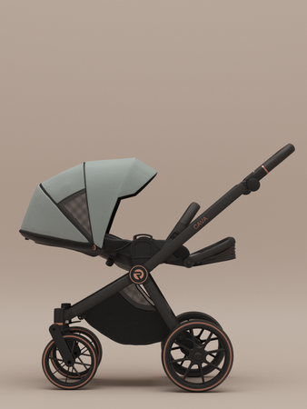 Riko Cava Wózek Głęboko-Spacerowy 12 Sage