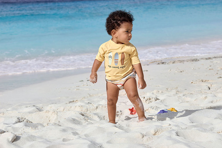 Lassig Koszulka z filtrem UV60 z krótkim rękawem Splash & Fun Deski surfingowe vanilla, rozm. 86