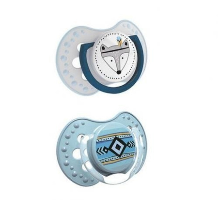 Lovi Dynamiczny Smoczek Uspokajający Silikonowy 6-18m 2szt. 22/857 Indian Summer Girl