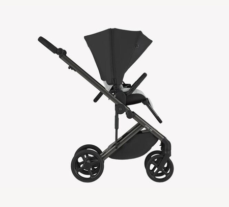 Anex Eli Wózek Głęboko-Spacerowy No.5 + Cybex Aton B2 i-Size Fotelik Samochodowy 0-13kg + Baza One Volcano Black