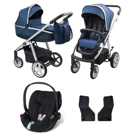 Espiro Next Up Wózek Głęboko-Spacerowy 703 Lines Limited + Fotelik Cybex Cloud Z I-Size Victory Black - Ferrari + Adaptery