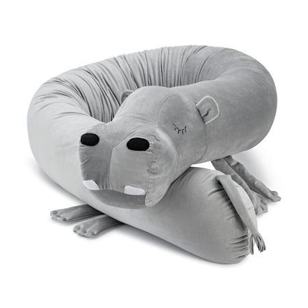 SenLove Poduszka Wałek Ochraniacz do Łóżka Hipopotam
