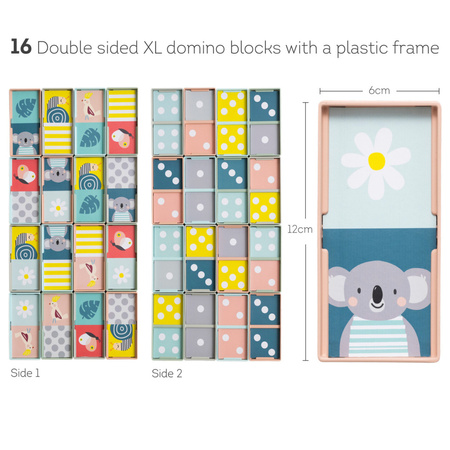 Taf Toys Domino Rally XL Edukacyjna Gra i Zabawa dla Maluchów