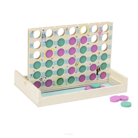 Micki Bluey Drewniana Gra Edukacyjna 4 Cztery W Rzędzie