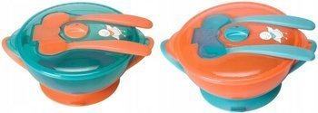 Miska Learn To Eat Duża Niebieska/Pomarańczowa 