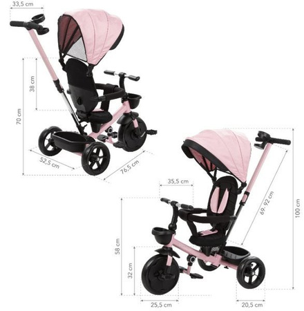 Kidwell Axel Rowerek Trójkołowy Charmy Pink