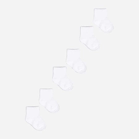 Yoclub! Skarpety Dziecięce z Bawełny Białe 23-26