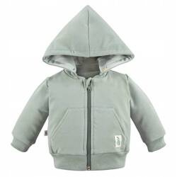 Eevi Bluza Bawełniana Na Suwak z Odpinanym Kapturem Perfect Rozmiar 74 (69 - 74 cm) Zielony