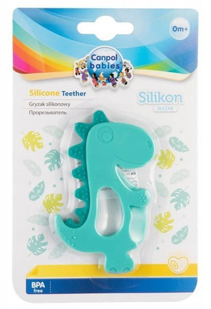 Canpol babies silikonowy gryzak dla niemowląt DINOZAUR