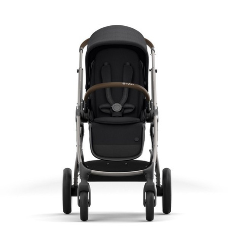 Cybex Gazelle S Wózek Bliźniaczy Spacerowy Deep Black rama Taupe