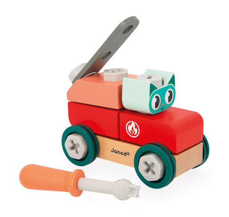 Janod Samochód do składania Kot Brico ‘Kids 2+