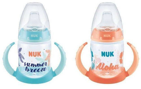 NUK FC PP Butelka Do Nauki Picia 150ml BEACH z uchwytami ustnik silikonowy niekapek