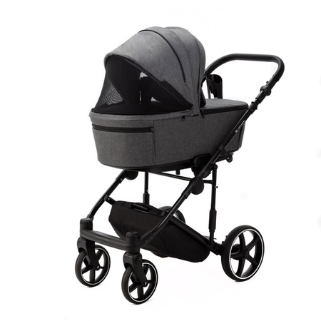 Adamex Zico New Wózek Głęboko-Spacerowy 2w1 Grafitowy TK-57