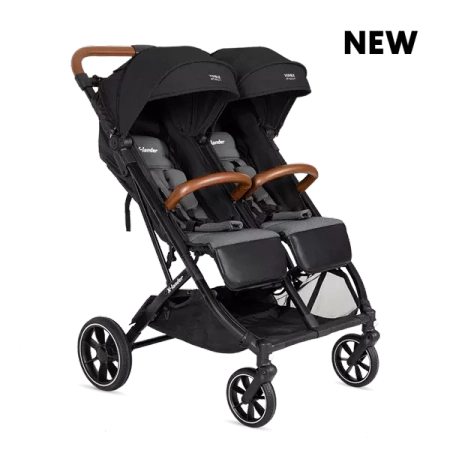 X-Lander X-Double Wózek Spacerowy Bliźniaczy Double Black