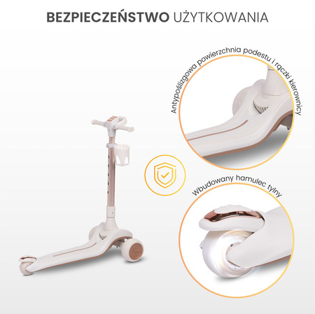 Toyz Satura Hulajnoga 3 Kołowa Pink