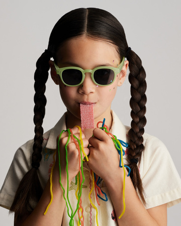 IZIPIZI Okulary Przeciwsłoneczne dla Dzieci 5-10 lat Pear C