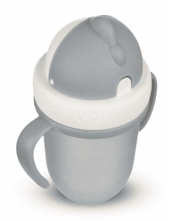 Canpol Babies Matte Pastels KubekZe Składaną Rurką Silikonową 210ml 56/522_grey Grey