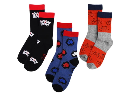 Yo! Skarpetki Chłopięce Długie Bawełniane 3 Pak Rozmiar 35-38